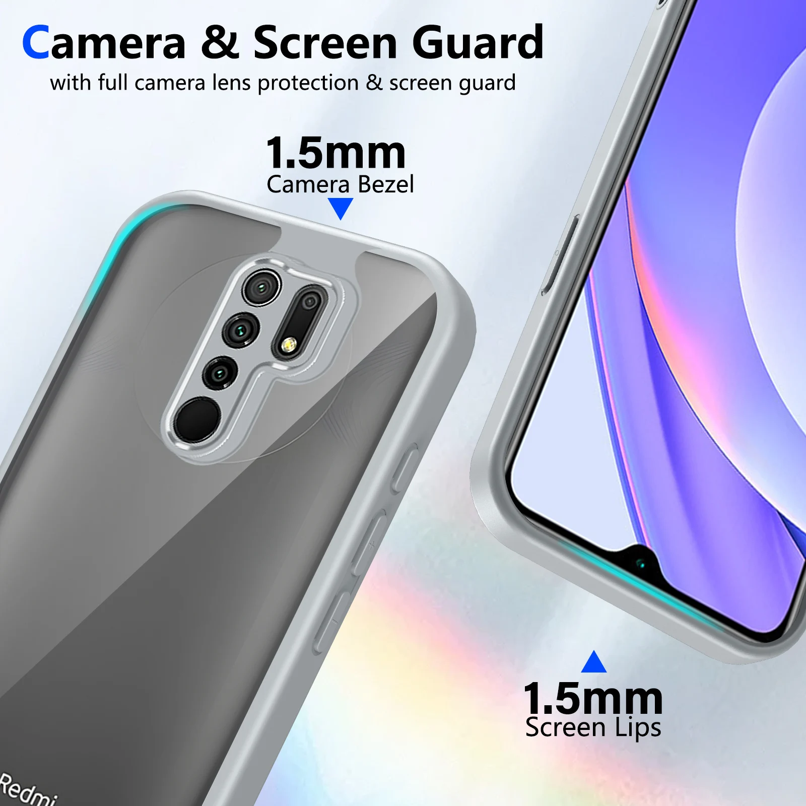 For Xiaomi Redmi Note 8 Pro Case Air Cushion Silicone Bumper Clear Matte Back Cover Hard Phone Case for Xiaomi Redmi Note 8 Pro view 4