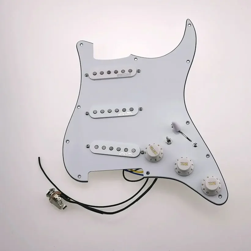 

Wilkinson WVS 60's Alnico5 SSS Single Coil Guitar Pickups 7-Way type fully loaded pickguard