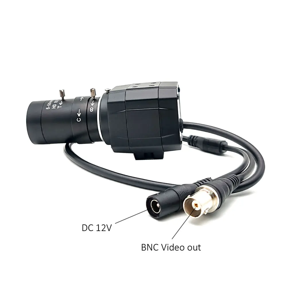 HD 2.8-12mm/5-50mm Varifocal Zoom Lens Industrial 1200TVL 960H Color Analog Video CCTV Security Camera Support TV Monitor DVR
