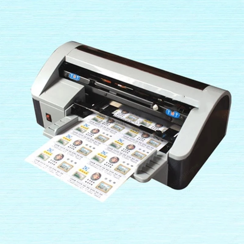 Electric A4 Business Card Cutter, Automatic Card Cutting Machine with Self-sharpening Blade
