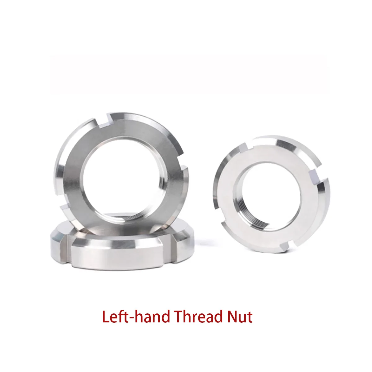 

304 Stainless Steel Round Nut/ left-hand thread nut Slotted Nuts/ Locking nut/ Anti Retreat nuts M20M22M24M25M30M33-M120