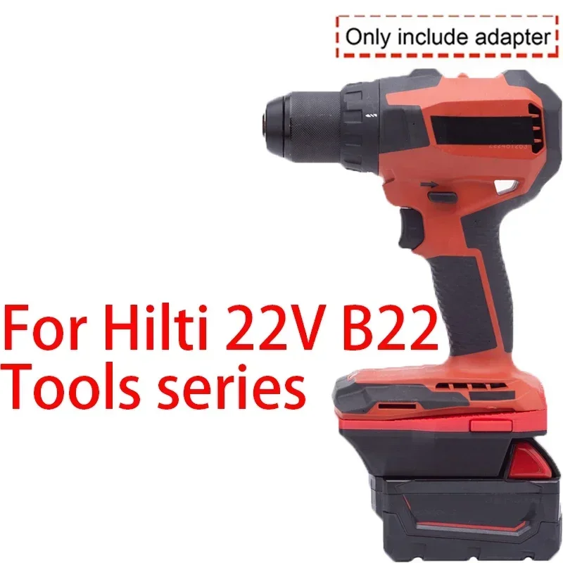 Imagem -03 - Adaptador de Bateria para Ferramenta de Íon-lítio Hilti 22v B22 para Milwaukee 18v Conversor de Bateria de Íon-lítio Acessório de Ferramenta Elétrica