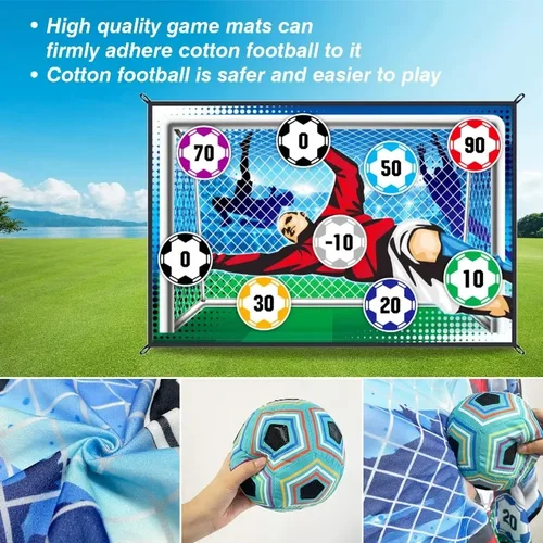 Imagen 2 del producto Juego de alfombrillas de fútbol para niños, juguetes de fútbol para interiores y exteriores, juegos de fútbol competitivos multijugador, entrenamiento de fútbol, regalos para niños