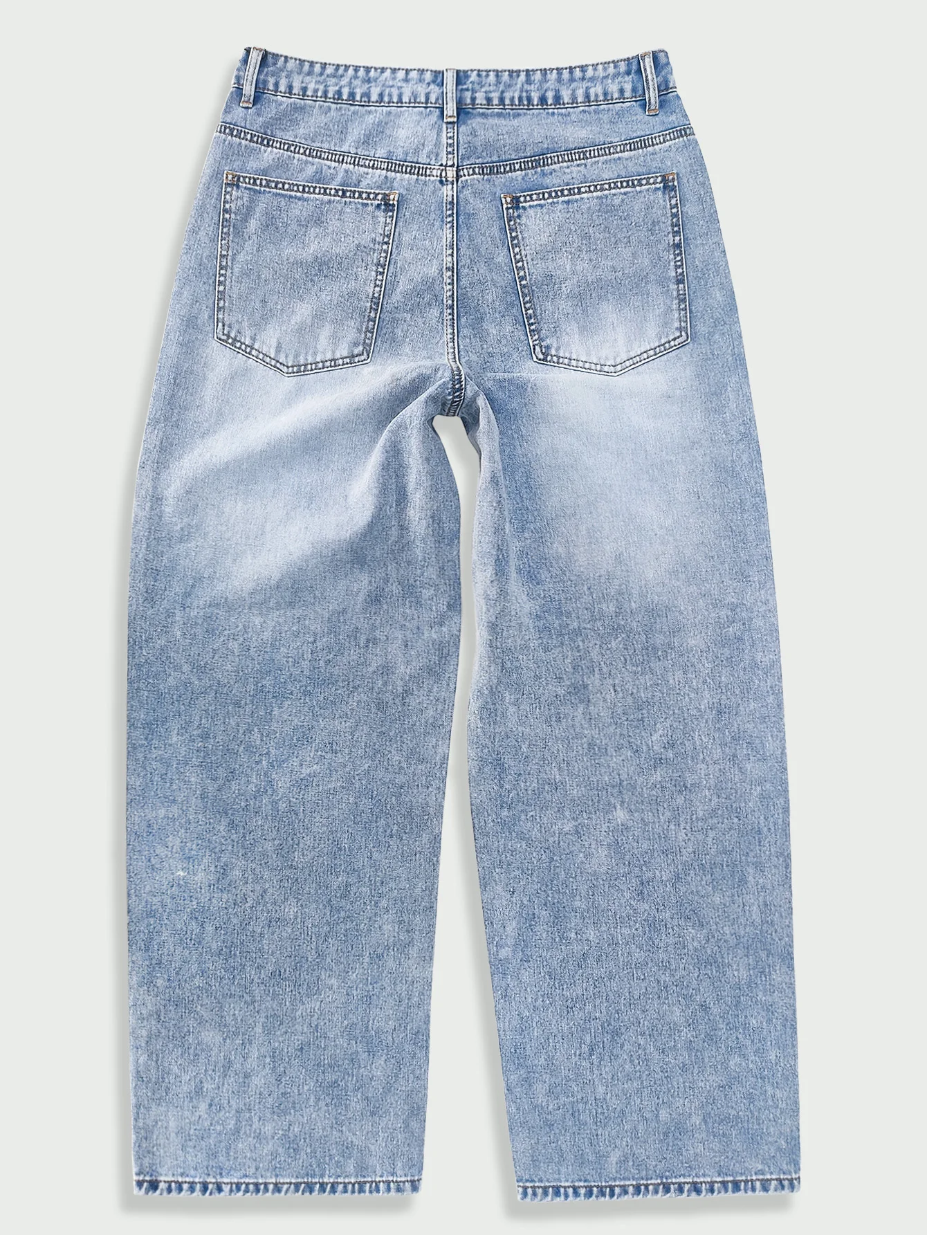 Men's Jeans Street Loose Printed Denim Trousers Hip Hop Going Out Hot Diamond Rhinestone Wide Leg Pants Y2K Clothing