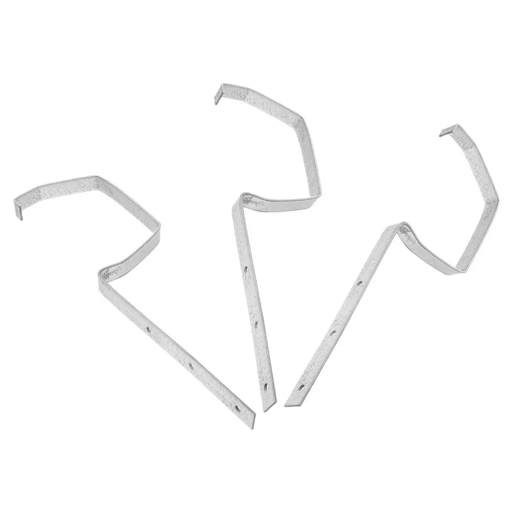 3 قطعة الثقيلة المعادن مزراب بين قوسين دائم مزراب المطر دعم سقف مستقر الصرف الشماعات مانعة لتسرب الماء الطيور المغذية قوس #1