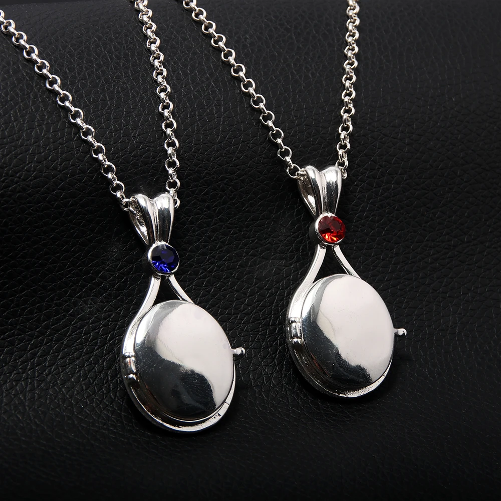 H2o Openable Metal Shell Pendant Necklace Silver Color with Crystal Mermaid Tv Movies Jewelry for Women Girls Cute Necklaces image 6