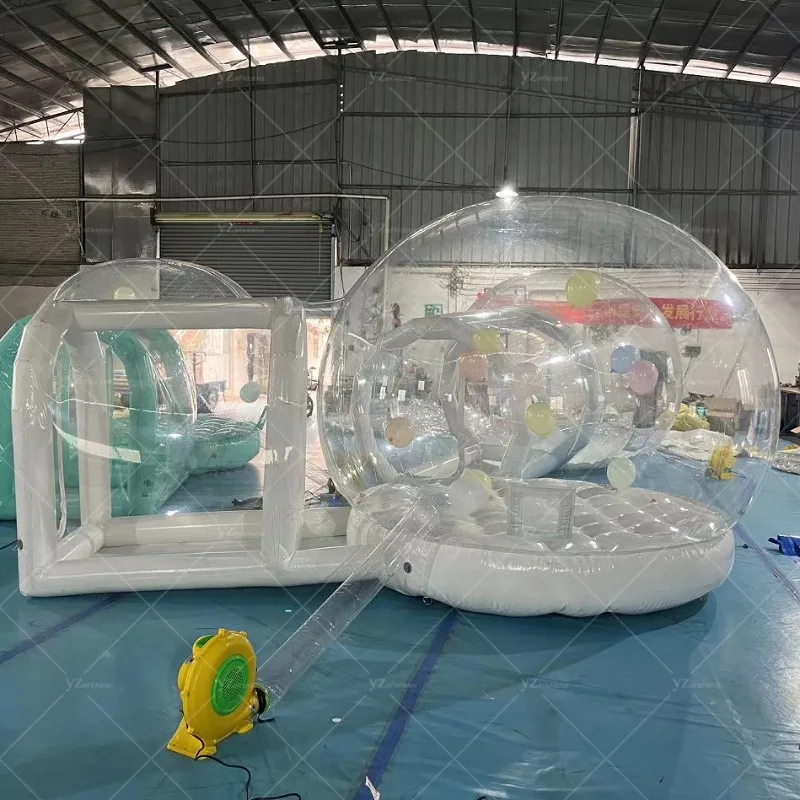 Hot sale clear transparent tent inflatable dome bubble house for balloons flying inside