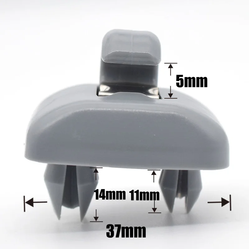 1/2pcs car sun visor hook For Audi A1 A3 A4 A5 Q3 Q5 S3 S4 S5 Allroad 8U0857562A Grey beige Interior Sun Visor Clip Holder