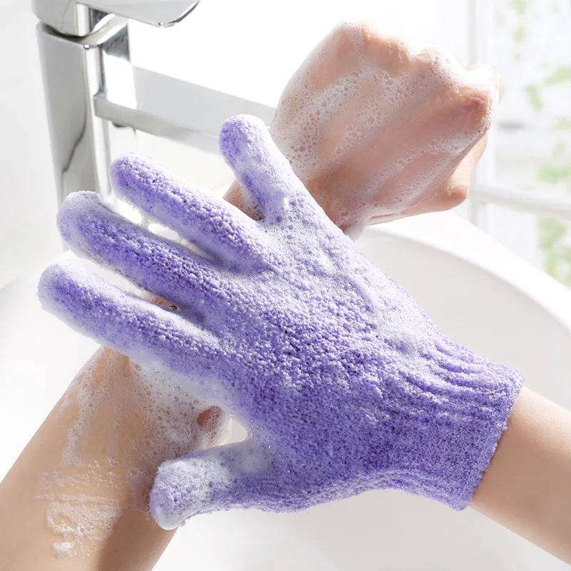 Éponge de bain magique à cinq doigts, gants extensibles, dissolvant de peau de fréquence Linge, brosse de bain et de douche, masseur de gIslande