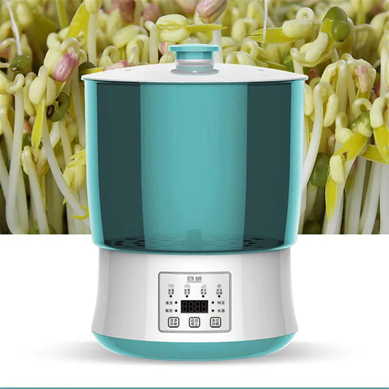 Electric Bean Sprouts Machine Household Green Seeds Growing Germinator Seedling Growth Bucket