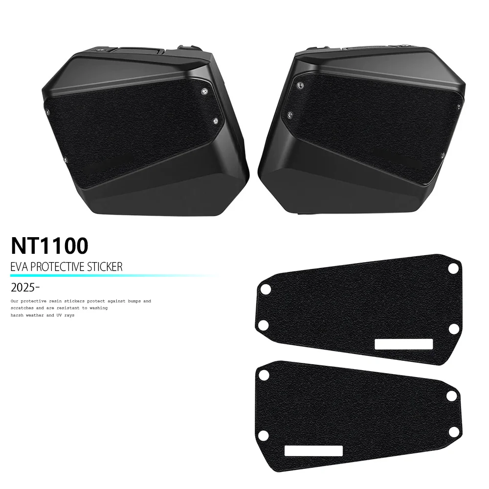 

Crystal Rough Stickers For NT1100 NT 1100 2022-2026 Black Motorcycle Suitcases Protective Stickers