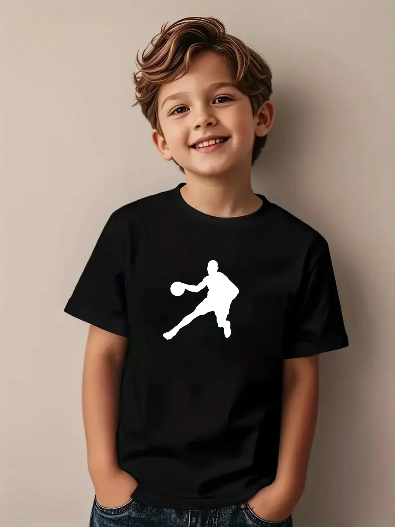 تي شيرت القرش للأطفال الموسيقى الكورية أنيمي تي شيرت الراب الهيب هوب فتاة الملابس هدية لطيف الأطفال الأعلى #1