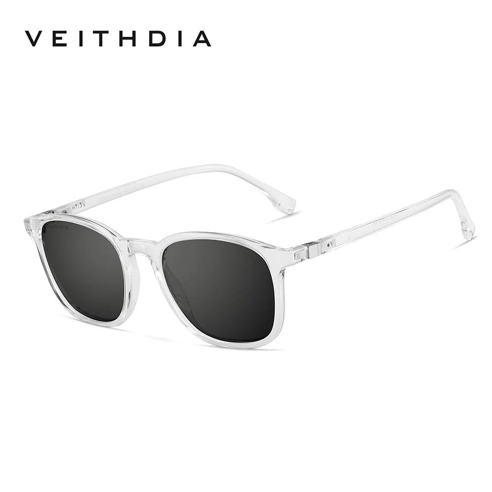 VEITHDIA Marke männer Sonnenbrille Retro TR90 Brillen Polarisierte Linse Vintage Brillen Männlich Fahren Sonnenbrille Für Frauen V7520 9