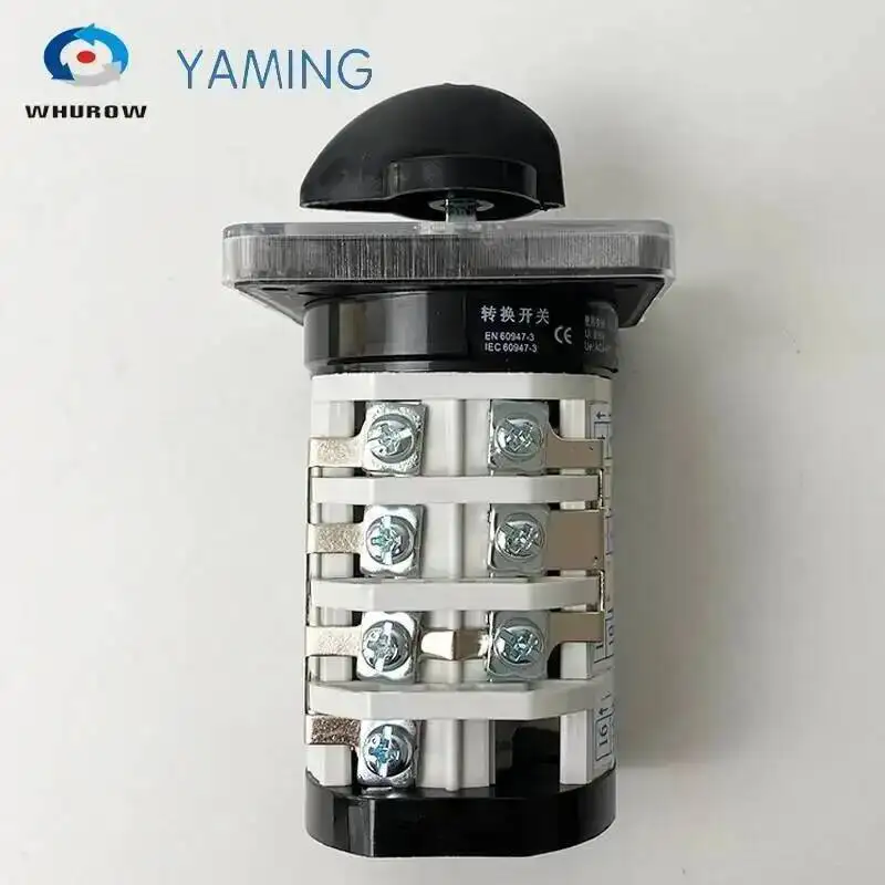 YMZ12-32/4 Rotary Knob 8 Position 0-7 Universal Manual Electrical Changeover Cam Switch 32A 690V Four Sections