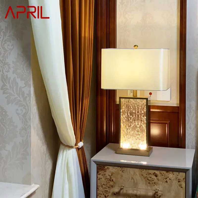 

APRIL Nordic Modern Glaze Table Lamp Fashionable Art Iiving Room Bedroom Hotel LED Personality Originality Desk Light