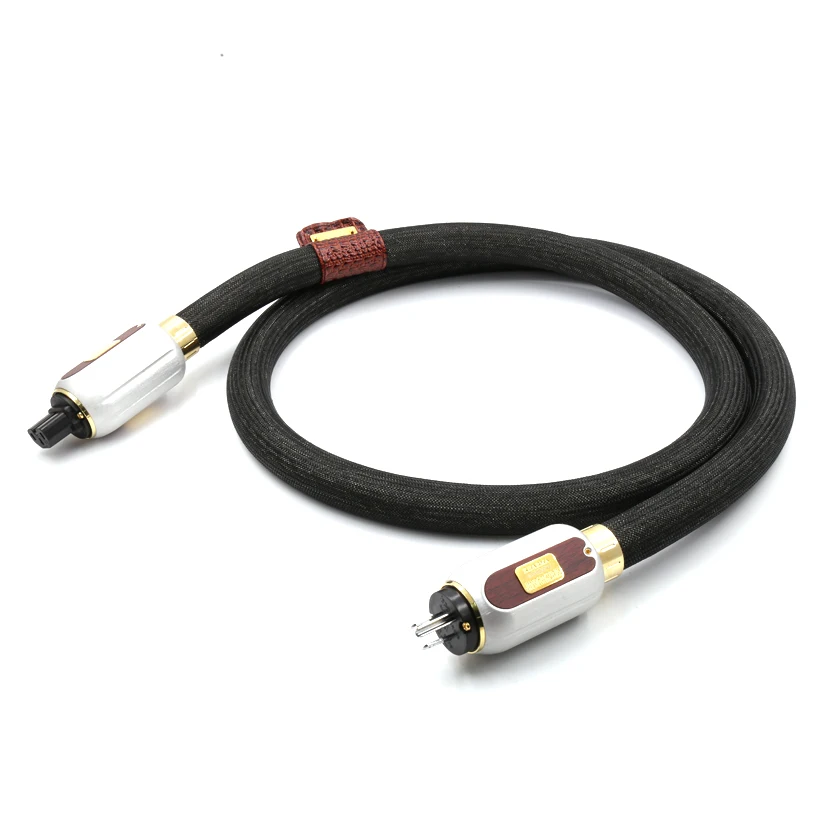 Hifi Enigma Extreme Signature Audio AC Power Cord Cable With Rhodium Plated US/EU Plugs Connection