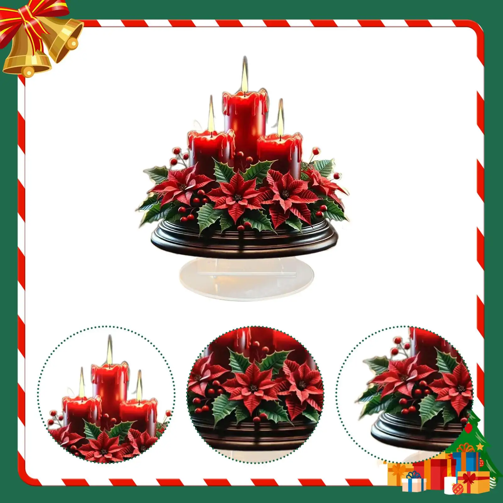 2D Flat Acrylic Plaque Christmas Decoration Waterproof Desk Decor Ornament for Room Decorations Home Interior