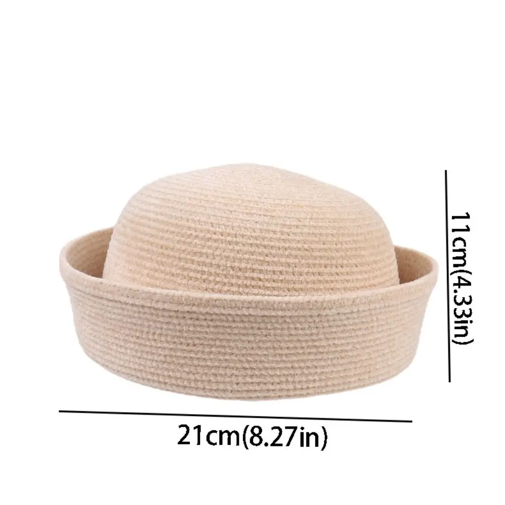Modischer französischer Chenille-Pillbox-Hut, Fedora, Tränenform-Beret, eleganter, vielseitiger Medikamentenbox-Hut für Cocktail-Events – Detail 1
