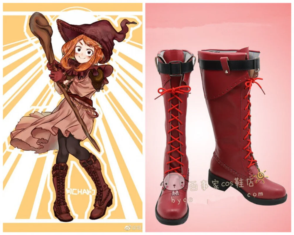 

Anime Shoes My Hero Boko no Hero Academia Ochako Uraraka Cosplay Boots Halloween Costume Accessories Props Made