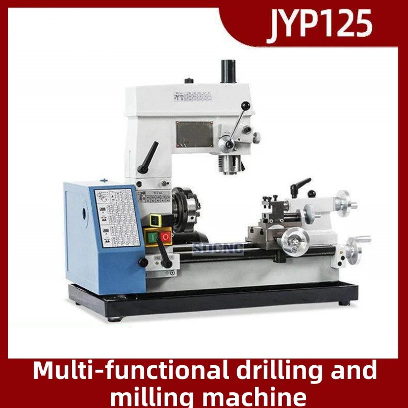 3-in-1 Mini Lathe Milling Drilling Combo Machine Multi Speed Benchtop Metal Working Lathe Mill Drill Combo