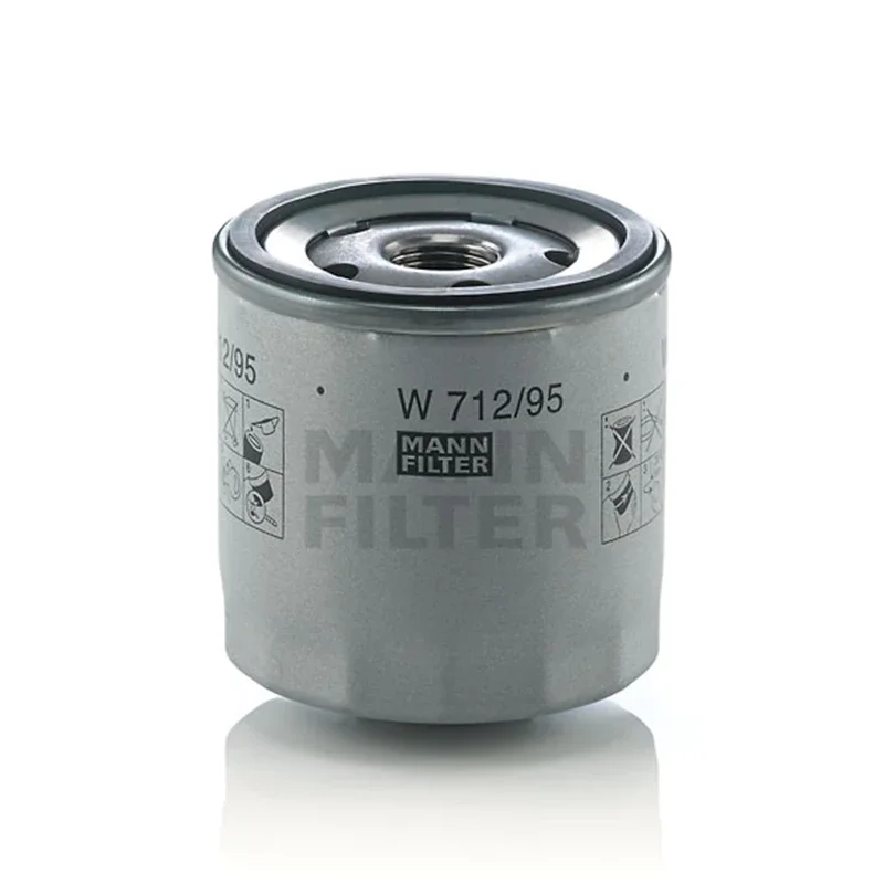 

MANNFILTER W712/95 Oil Filter Fits VW Volkswagen Polo Golf T-Cross Jetta UP! Tiguan AUDI SKODA Octavia SEAT Leon III L04E115561