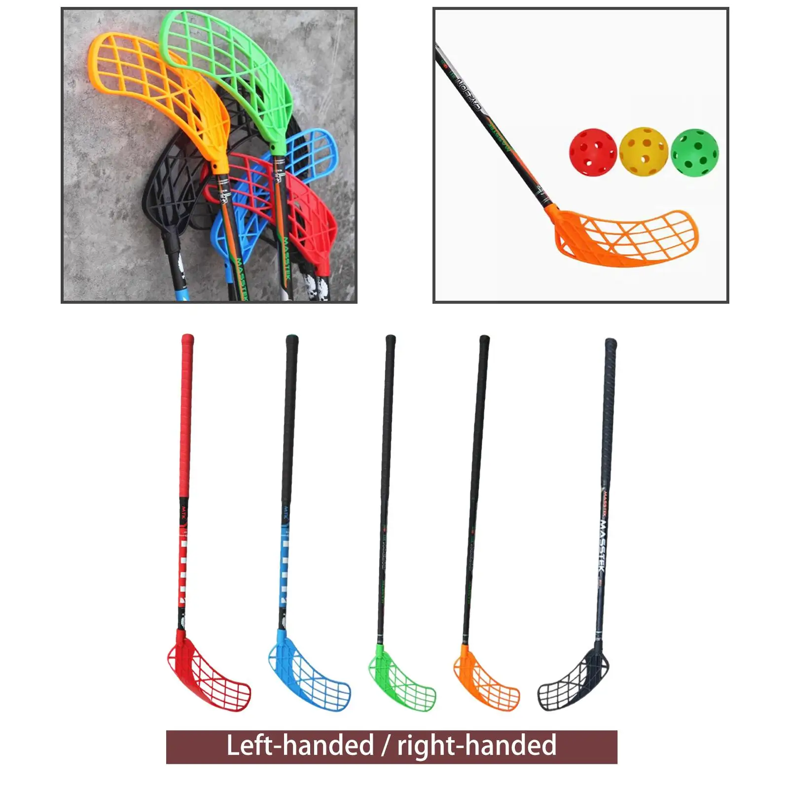 Floorball Stick Full Length 41.34inch Training Aid Practice Improve Agility