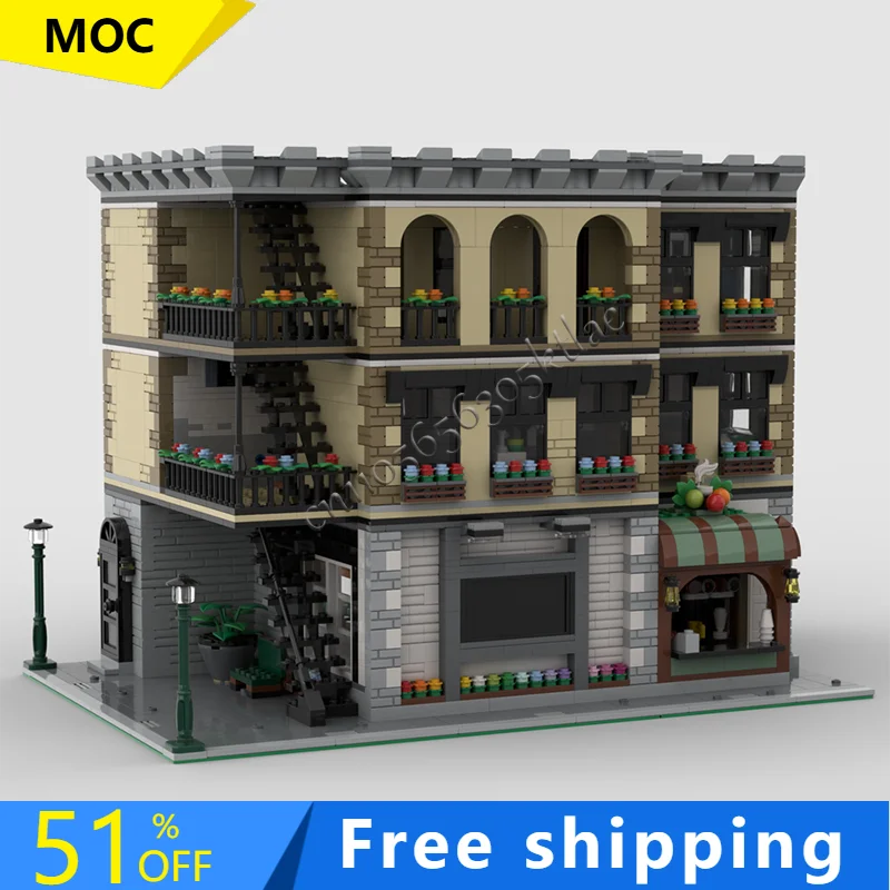 

4154 PCS SitCom Suites Queer Eye Seinfeld And New Girl Building Block Architecture Model Display Assembly Birthday Birthday Gift