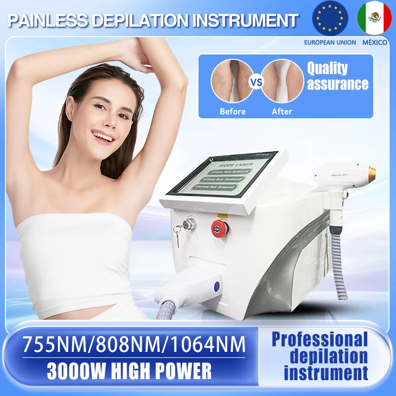 

High Power Portable Hair Removal Machine, CE Certified 808nm High Power Diode Laser