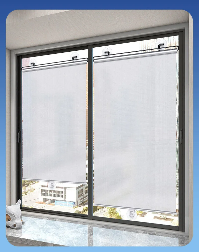 Sonnenschutz-Rollos, universelle Rollvorhänge mit Saugnapf, einziehbare Fenster-Verdunkelungsvorhänge für Auto und Heimdekoration
