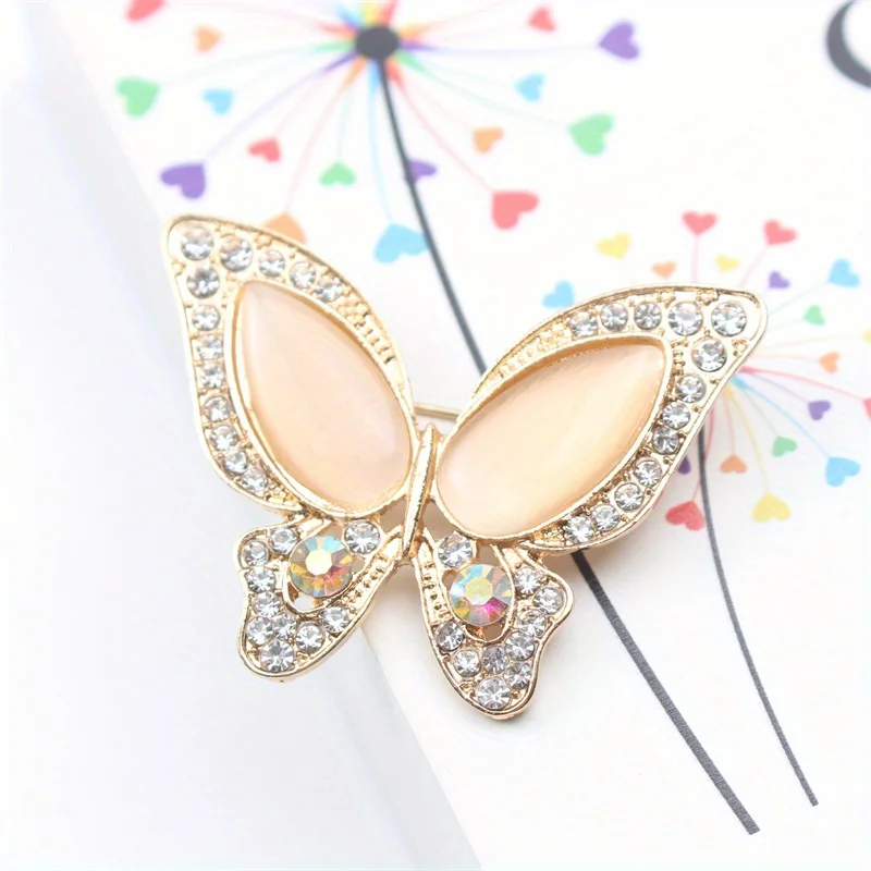 

The New Fashion Animal Butterfly Rhinodiamond Exaggerated Temperament Creative High Sense Brooch Jewelry