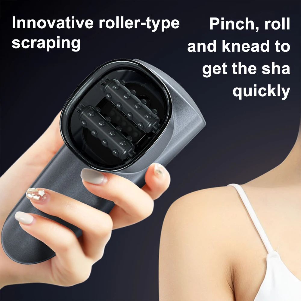 Electric Cupping Guasha Rolling Massager Weight Loss Body Shaping Heating Anti Cellulite Roller Fat Burner Vacuum Suction Cups