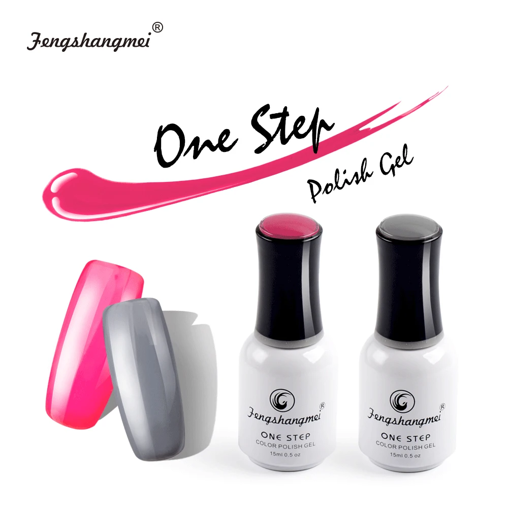 Gel-Nagellack, No Wipe Base Top Coat Color 3-in-1 One Step Gel Polish Nagelgel Soak Off LED UV für Nail Art Salon DIY Maniküre
