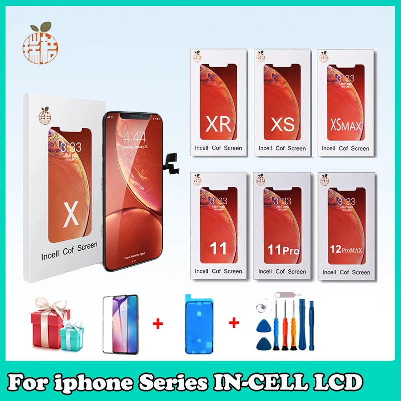 RJ AAA Quality LCD For iPhone XR X XS Max LCD Display Screen For iPhone 11 PRO 12 Pro mini MAX  Screen Display No Dead Pixel