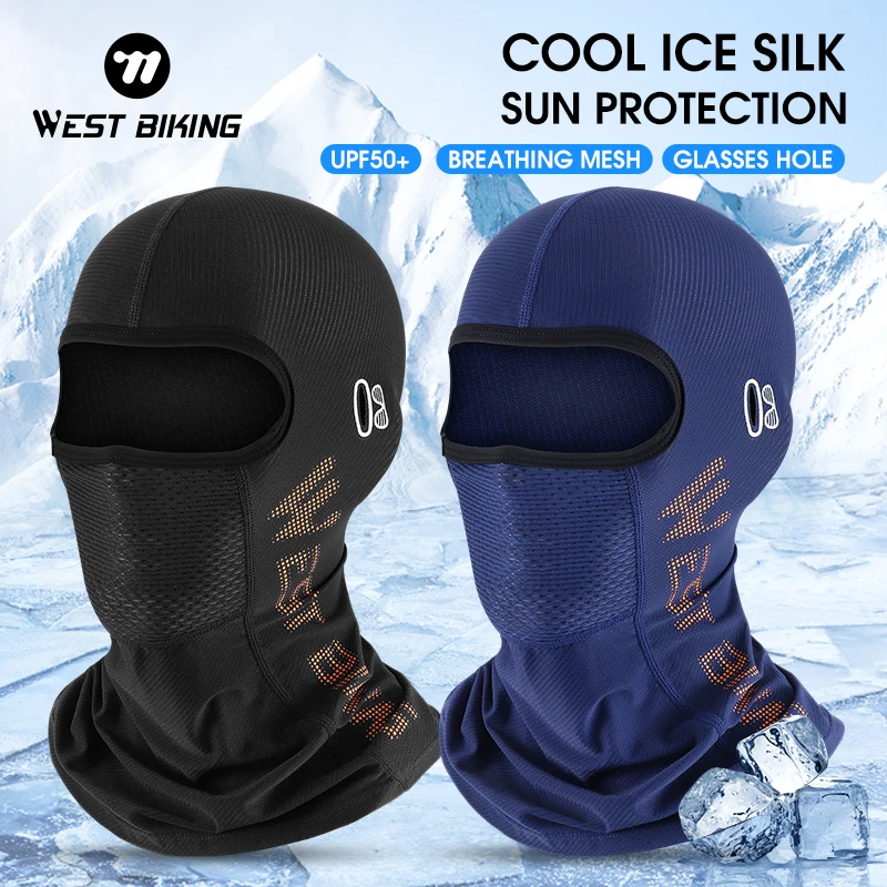 

WEST BIKING Cycling Cap Summer Breathable Running Scarf Balaclava Bike Full Face Cover Climbing Fishing Outdoor Hat