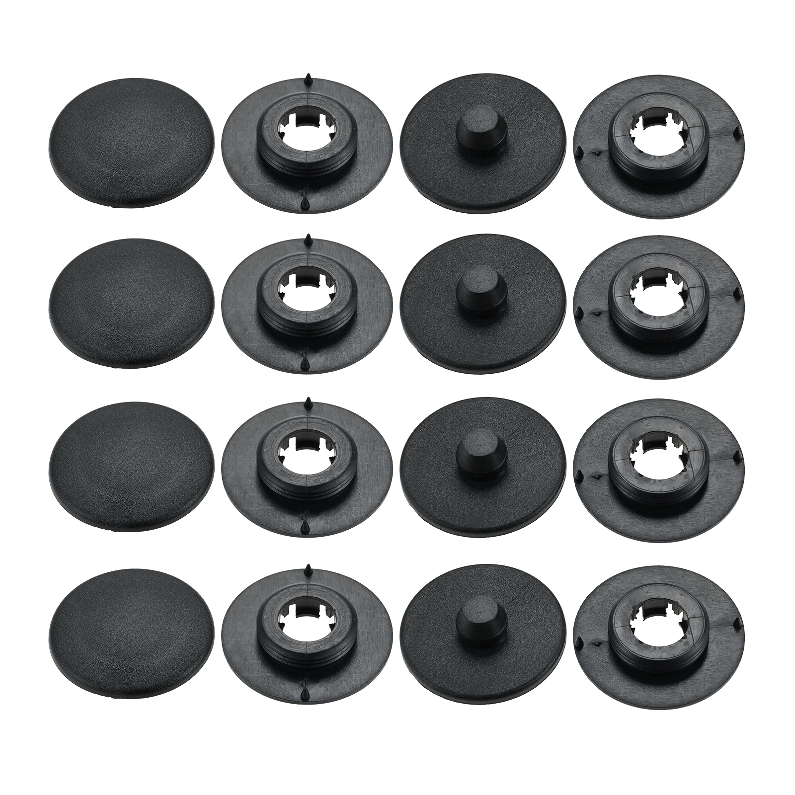 4 Sets Car Interior Floor Mat Anti-Skid Fixer Grips Double Layer Fixed Clips Clamps Buckle Universal Fit for GM Fixing Foot Pads