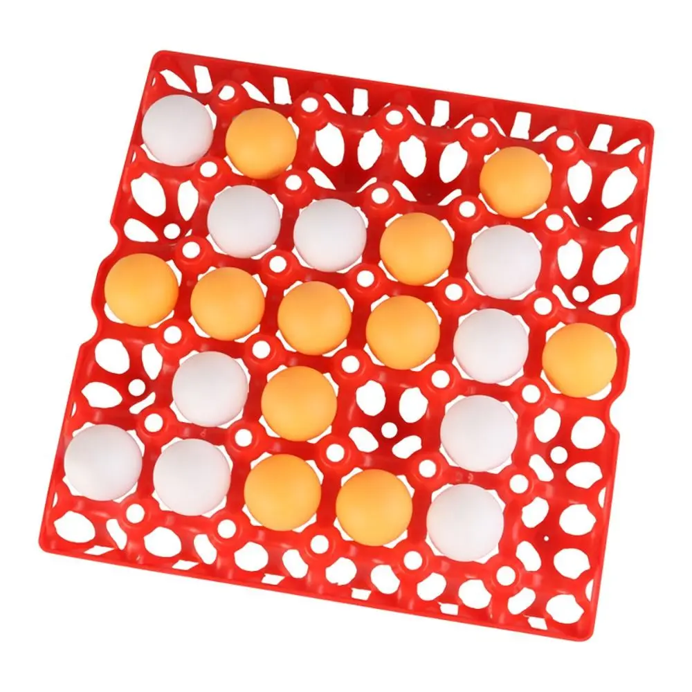 Two-Player Tabletop Party Game Dual Color Balls Multifunctional Egg Holder Table Tennis Gobang Random Color Chessboard