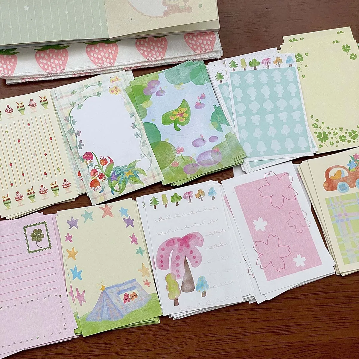 20sheets M5 Soda Cake Memo Pads Korean Style Loose Leaf Inner Page Forest Deco Paper Materials For Diy Crafts Journal Planner