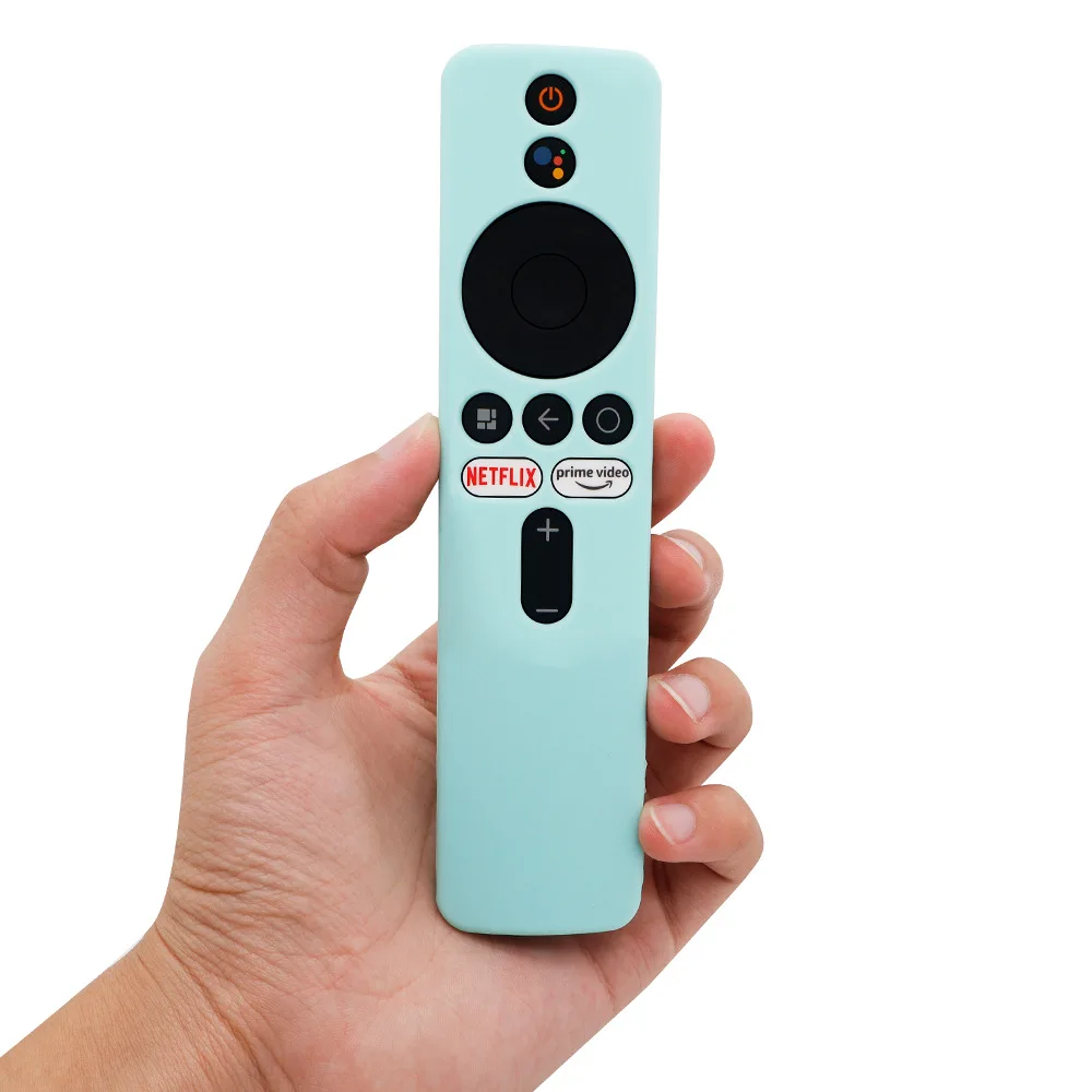 2022 New for Xiaomi Stick 4K TV Remote Control Anti-Shock Anti-Fall Silicone Solid Color Luminous All-inclusive Protective Cover