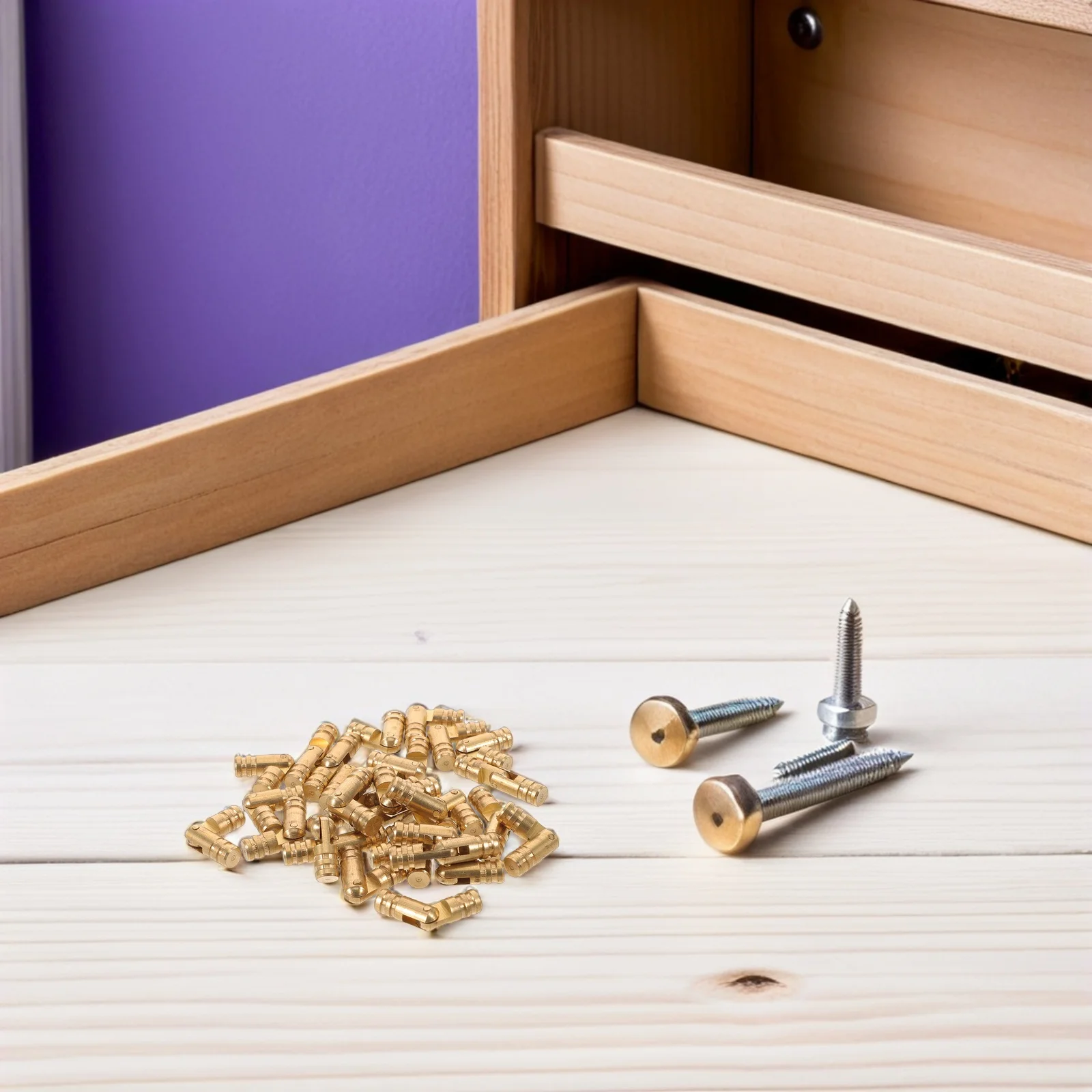 

30pcs Jewelry Box 5X22Mm Copper Cylindrical Concealed Hinges For Wooden Craft Cabinets Hinges Hardware Diy Projects