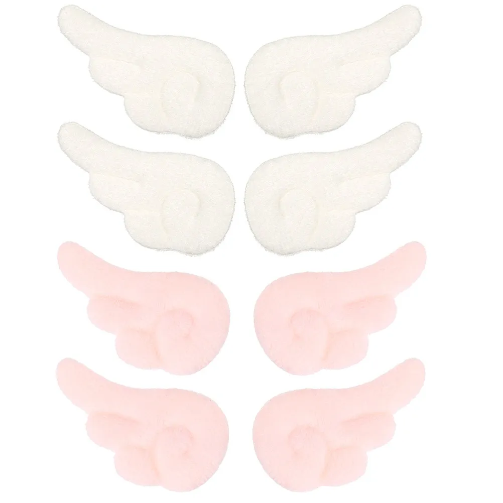 

4Pairs Hair Clips White Pink High Elasticity Comfortable Baby Hairpins Lovely Children Hair Accessory Party Festival