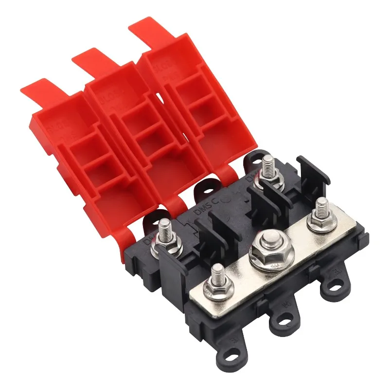 

Болтовые предохранители, 3-ходовой блок предохранителей BDFS, 200 А, держатель предохранителя болта тока вилки для автомобиля, RV, MIDI предохранители