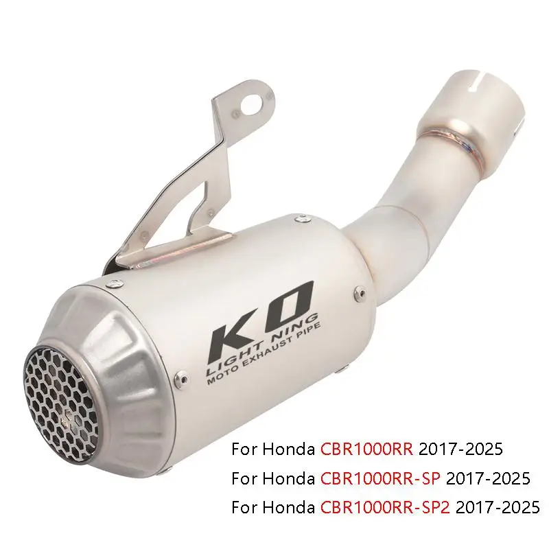 

For Honda CBR1000RR CBR1000RR-SP CBR1000RR-SP2 2017-2025 Motorcycle Exhaust System Muffler Link Tail Pipe Rear Escape Silencer