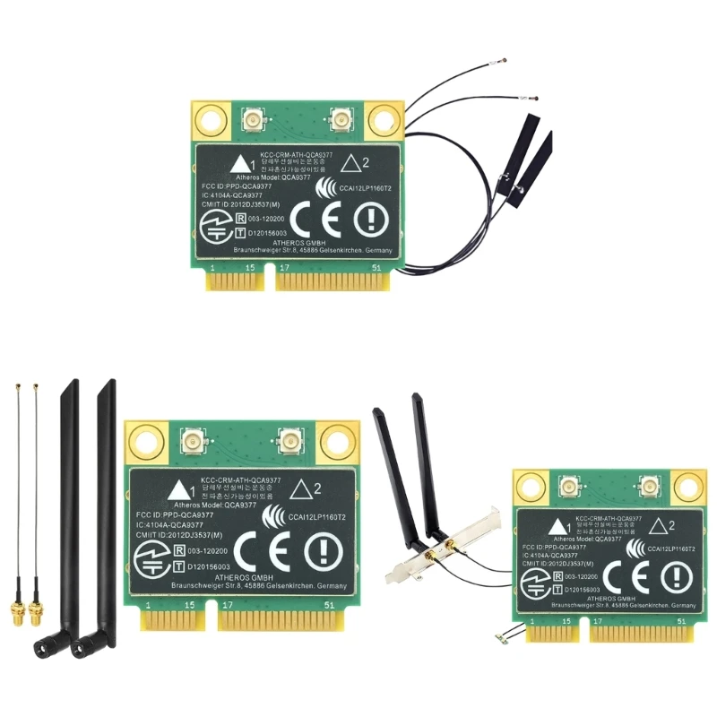QCA9377 Mini PCIe Беспроводная сетевая карта 802.11ac 600M BT4.2 WIFI-карта 2.4