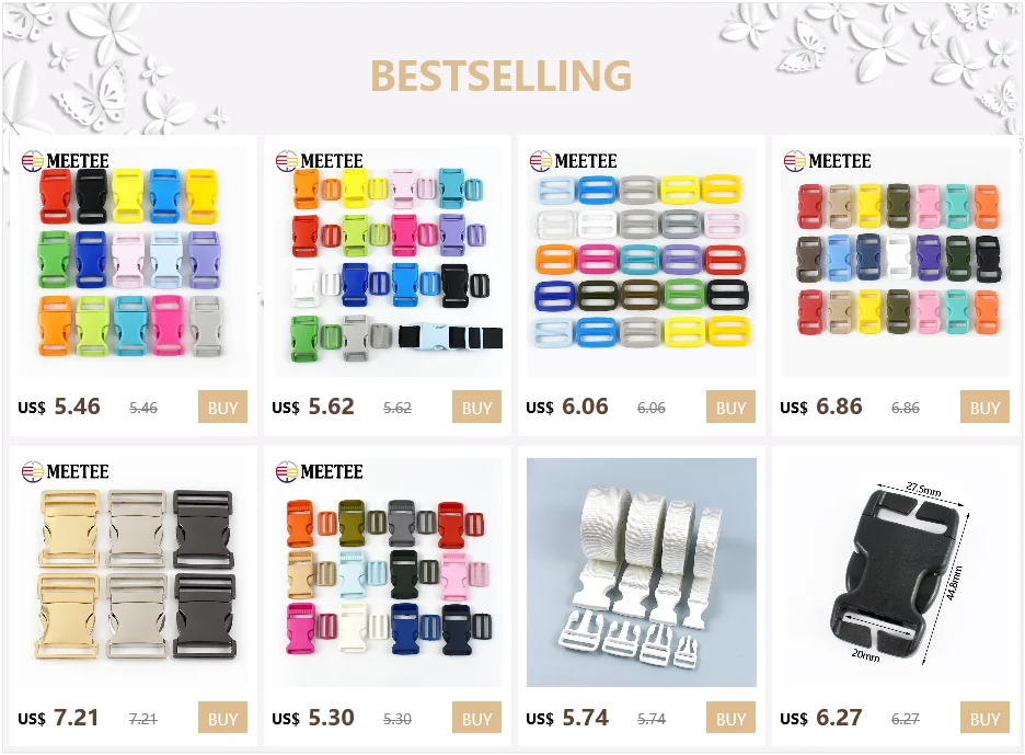 5/10/20Pcs 10/15/20/25mm Kunststoff Seite Release Schnalle Paracord Armband Schnallen verstellbare Hundehalsband Verschluss Clip DIY Zubehör – Detail 1