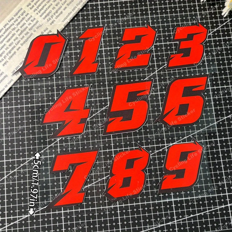 1PC Fashionable Racing Number Car Sticker, Sporty Decal for Car, Ideal for Adding a Racing Look to Your Automobile