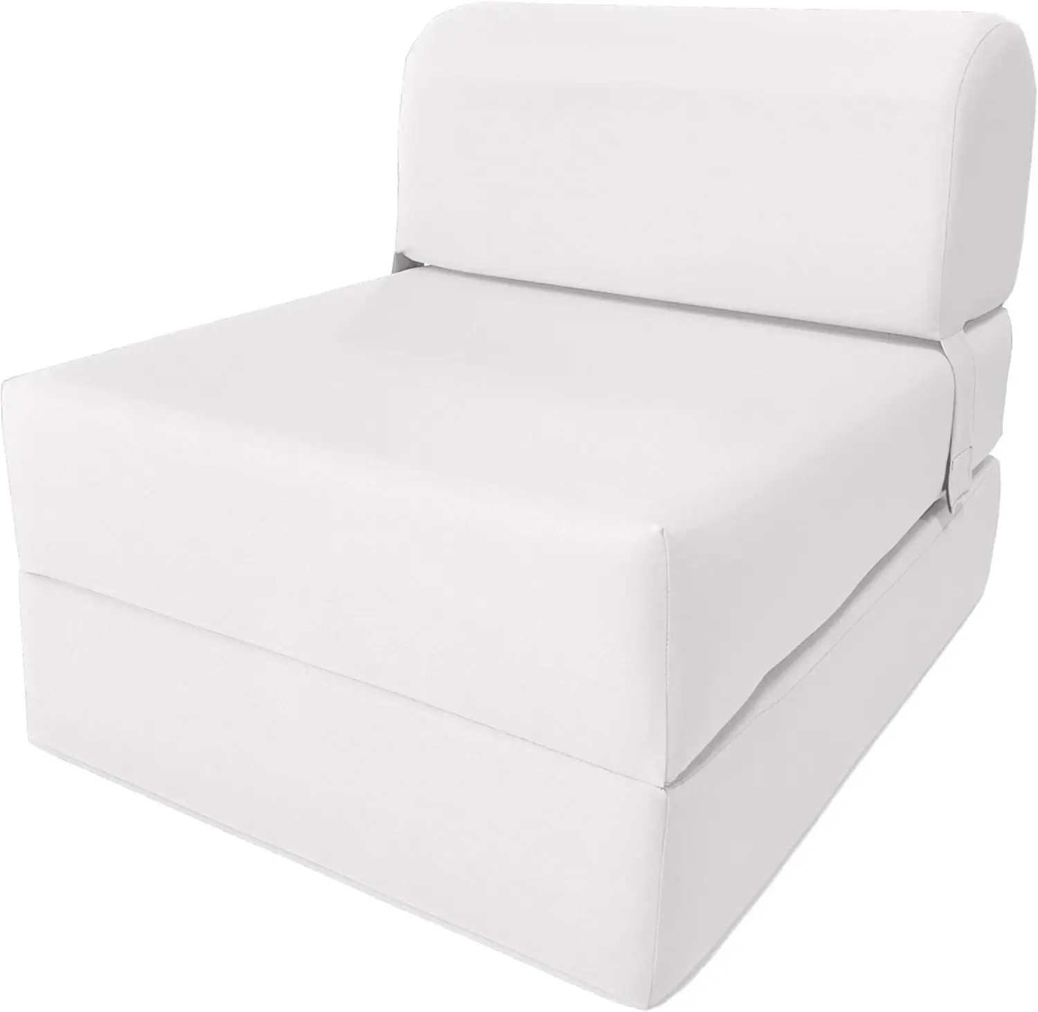

Sleeper Chair Folding Bed, Studio Sofa Guest Folded Mattress, High Density Foam (70 X 24 X 6, White)
