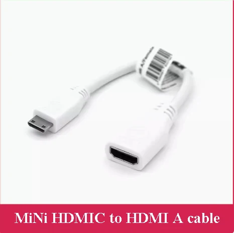 Raspberry PI official HDMI cable Micro/Mini HDMI to Standard HDMI Video cable 2.1 supports 4K