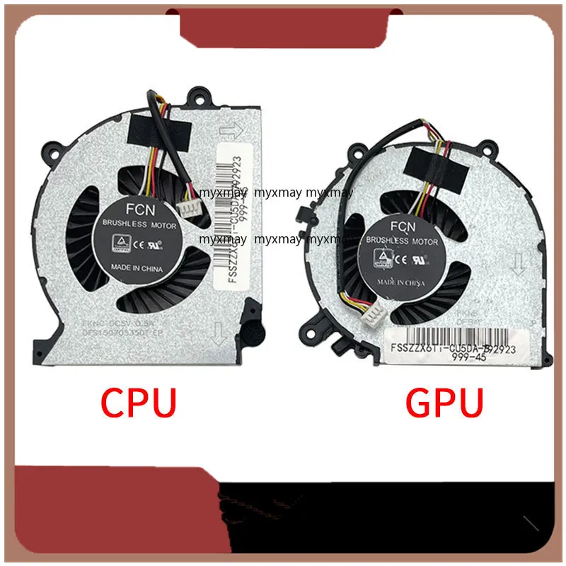 

New Laptop CPU GPU cooling fan For Destroyer DC-CW65L003 Thor 911 GTS TX6TI ZX6Ti-CUDA TX6-CUDA CN85S02 Destroyer DD2 DC2 K670D