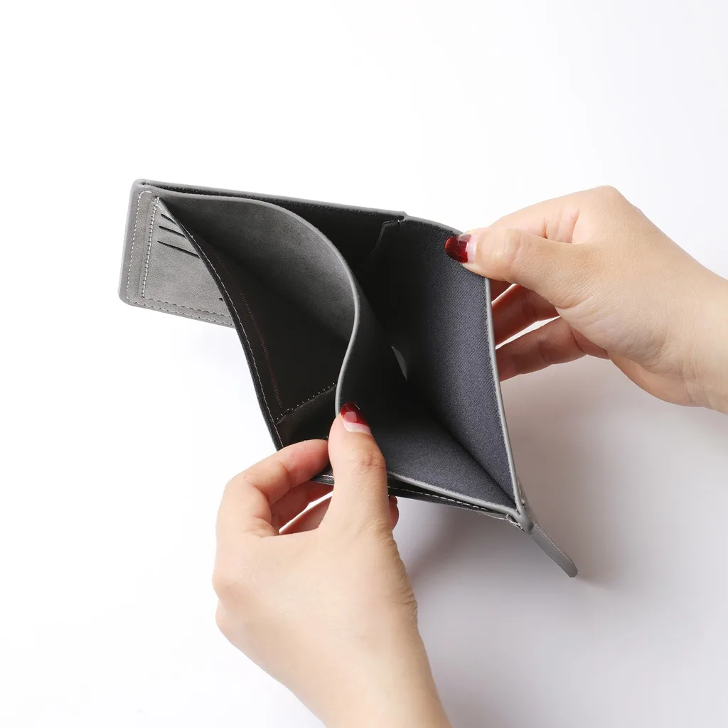 Short Wallet Casual Horizontal Bifold Wallet Men'S Wallet Ultra Lightweight For Men Daily Commuting Casual Gatherings