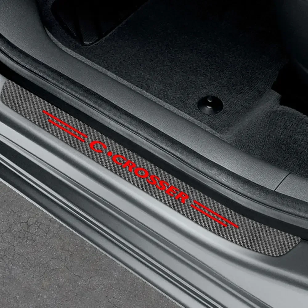 4PCS Car Sill Stickers For Citroen C1 C2 C3 C4 C4L C5 C6 C8 C-ELYSEE VTS Xsara C-Crosser Berlingo Jumpy Nemo Picasso Accessories view 4